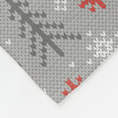 Vossen in het winterbos Scandinavische Kerstmis Fleece Deken (Hoek)