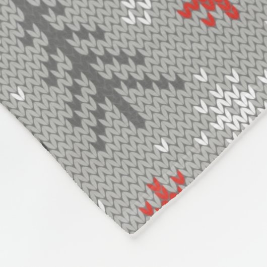 Vossen in het winterbos Scandinavische Kerstmis Fleece Deken (Hoek)