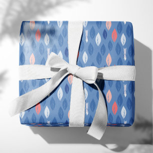 Vossen jagen op bladeren cadeaupapier