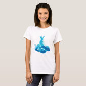 vossen torii blue wolken fantasie t-shirt (Voorkant volledig)