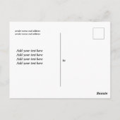 vossenbos, schattig briefkaart (Achterkant)