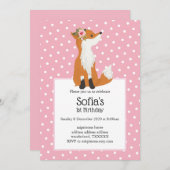 vossenbos, schattig kaart (Voorkant / Achterkant)