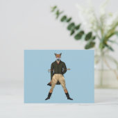  vossenjacht briefkaart (Staand voorkant)