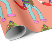 vossenmeisje cadeaupapier (Rol Hoek)