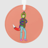 vossenmeisje ornament (achterkant)