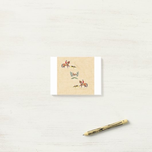 vossenvos en hond post-it® notes (Op bureau)