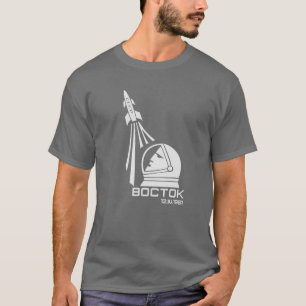 Vostok First Man in Space Dark T-shirt