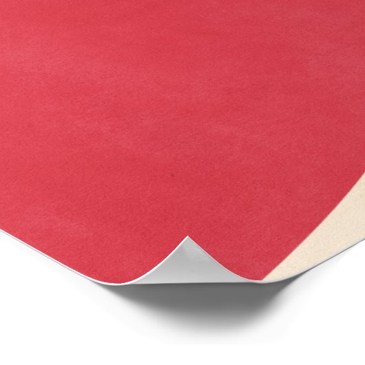 Vostok Rocket - Gewoon rood Poster (Hoek)