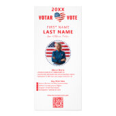 VOTAR STEM Spaans Engels tweetalig Republikeins Reclamekaart (Voorkant)