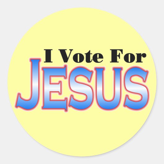 Vote 4 JESUS STICKERS (Devant)