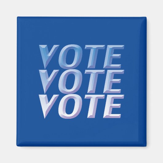 vote - Bleu, blanc, aimant (Devant)