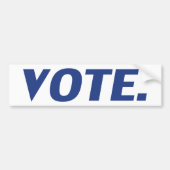 vote bleu blanc - auto Bumper Sticker (Devant)