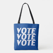 vote - bleu, blanc sac fourre-tout (Dos)