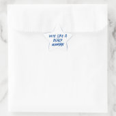 Vote Blue 2024 Comme Une Femme Noire Stickers (Sac)