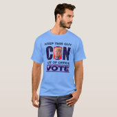 Vote Blue Resist 2024 Président Basic Dark T-Shirt (Devant entier)