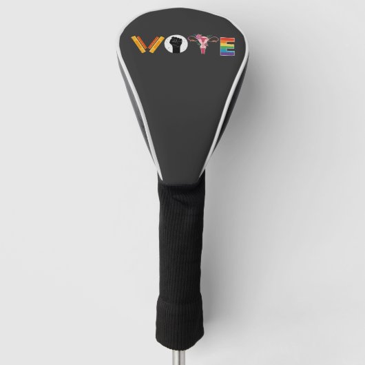 VOTE Books Uterus LGBT Support Golfheadcover (Voorkant)
