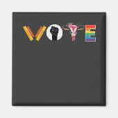 VOTE Books Uterus LGBT Support Magneet (Voorkant)