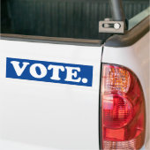 vote - Bumper Sticker voiture bleu blanc (Sur camion)