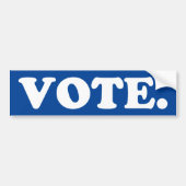 vote - Bumper Sticker voiture bleu blanc (Devant)