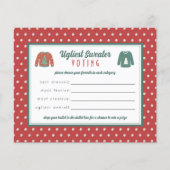 Vote Carte de vote vote Fête moche du pull de Noël (Devant)