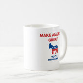 Vote Democrat Pro-Democracy Coffee Mug (Devant droit)