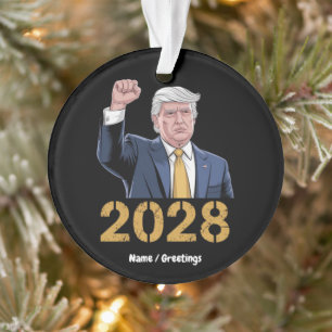 Vote Donald Trump 2028 Pro Trump USA Drapeau