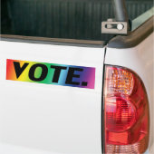 vote fierté couleurs arc-en-ciel Bumper Sticker (Sur camion)