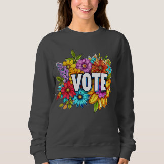 VOTE Floral Sweatshirt