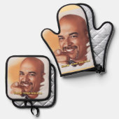 Vote for BrewsterJ. Oven Mitt & Pot Holder Set (Voorkant / Achterkant)