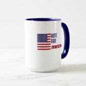 Vote for Democracy USA Election 2024 Mug (Devant droit)