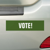 Vote Green Bumper Sticker (En voiture)