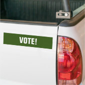 Vote Green Bumper Sticker (Sur camion)