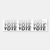 vote - gris / blanc - Sticker (Devant)