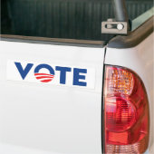 Vote hope red white and blue typography democrat bumpersticker (Op Truck)