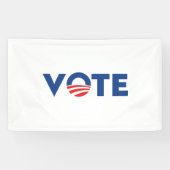 Vote hope red white and blue typography democrat spandoek (Horizontaal)