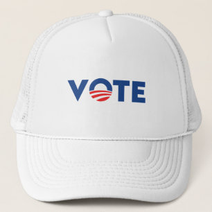 Vote hope red white and blue typography democrat trucker pet
