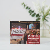 Vote Jackson pour la carte postale du lieutenant-g (Debout devant)