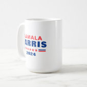 Vote Kamala Harris 2024 Campagne Café Mug (Devant gauche)
