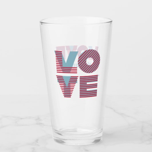 VOTE / LOVE est le verre de point de réponse (Devant)