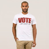 Vote ou fermé T-shirt (Devant entier)