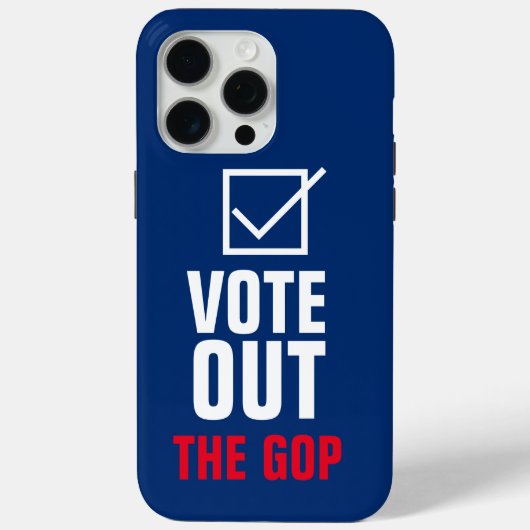 Vote Out The GOP Blue Checkmark Case-Mate iPhone Case (Achterkant)