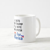 Vote Pour America Coffee Mug (Devant droit)