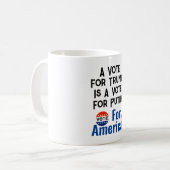 Vote Pour America Coffee Mug (Devant gauche)
