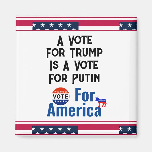 Vote pour America Magnet (Devant)