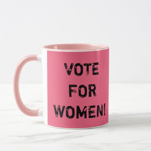VOTE POUR DES FEMMES ! Tasse de café (Gauche)