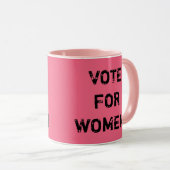 VOTE POUR DES FEMMES ! Tasse de café (Devant droit)