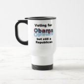 Vote pour la tasse de voyage de Changement-Obama (Gauche)