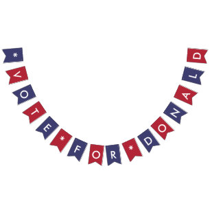 Vote pour le drapeau républicain américain Donald 