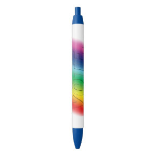 "vote" - Pride regenboog kleuren lgbtq lgbt Zwarte Inkt Pen
