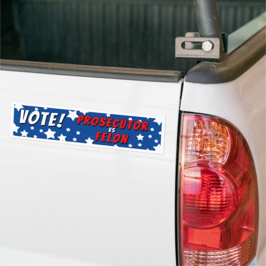 Vote Procureur Vs Felon Bumper Sticker (Sur camion)